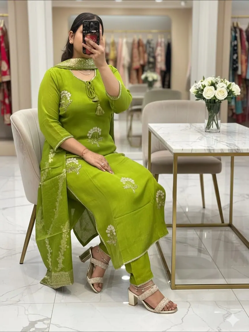 Meera Mint Green Gota Pearl Kurta Set